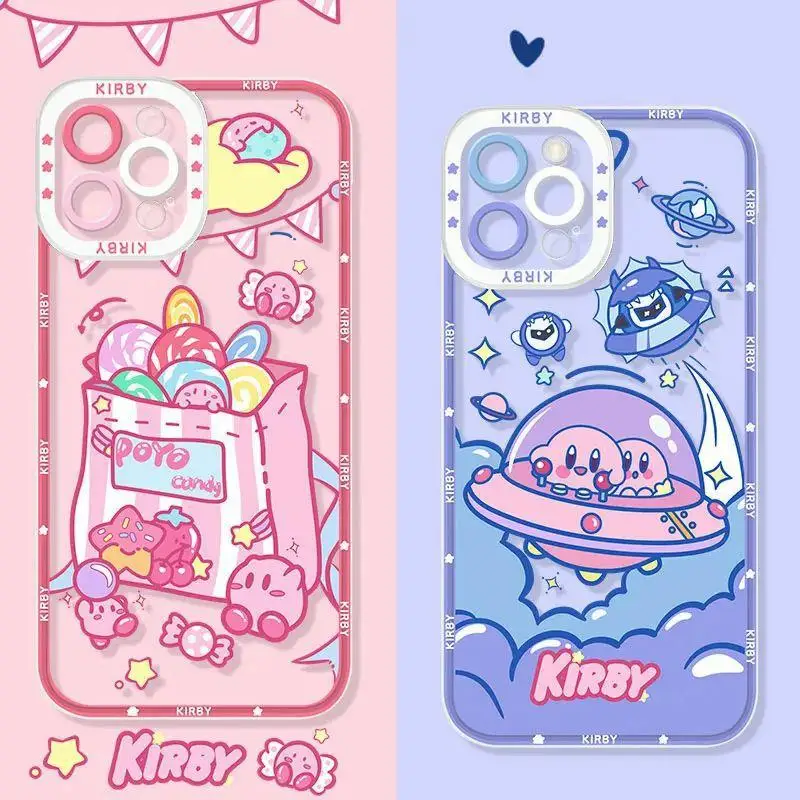 Милый чехол Kawaii Anime Kirby для Xiaomi Redmi Note 13 Pro 5G 12 4G 11 10 9 8 12 13 Pro Plus 12S 11S 10S Redmi 14C 13C 13 Cover