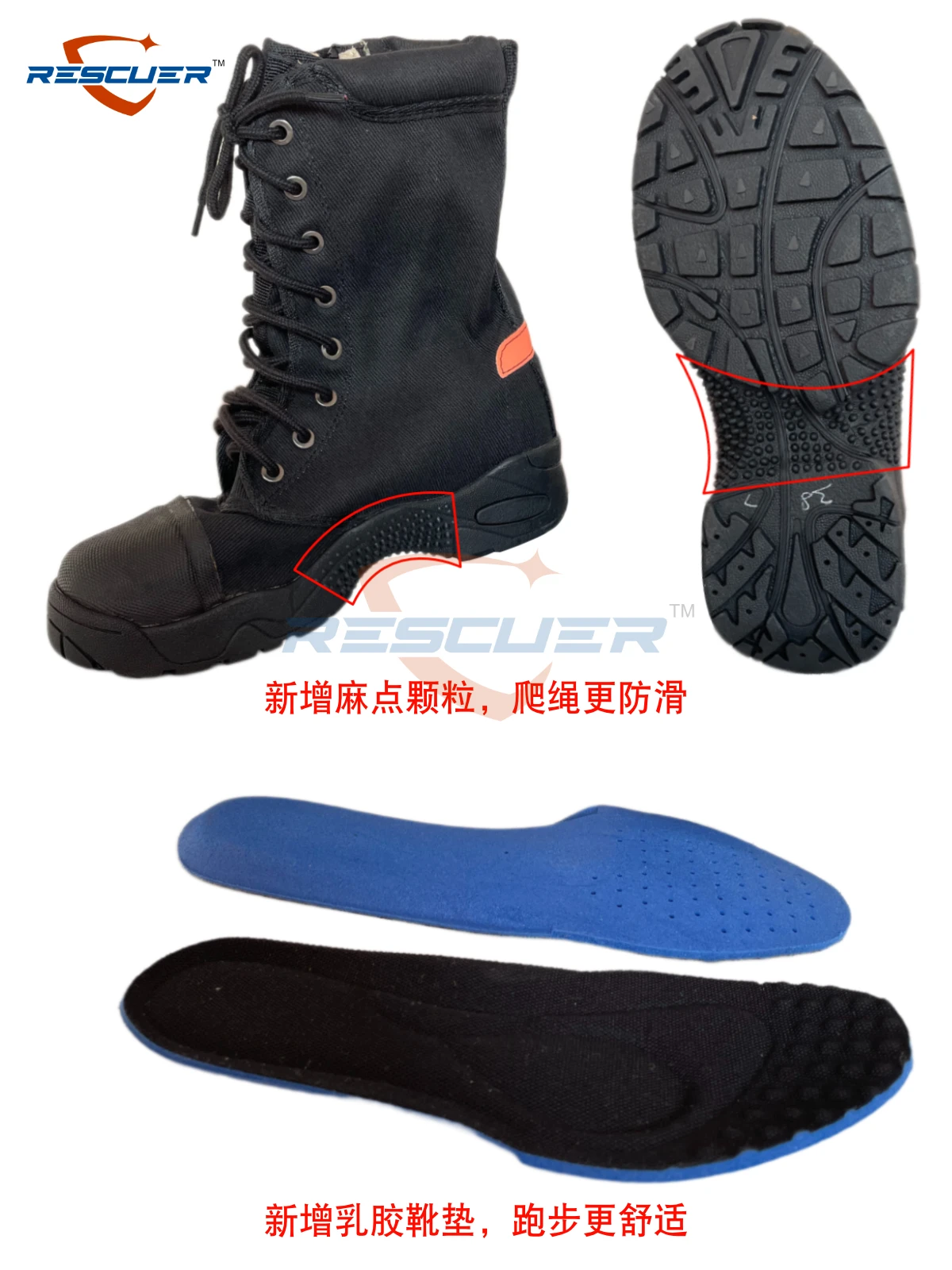 Sports shoes firefighter competition special climbing rope to steel running boots