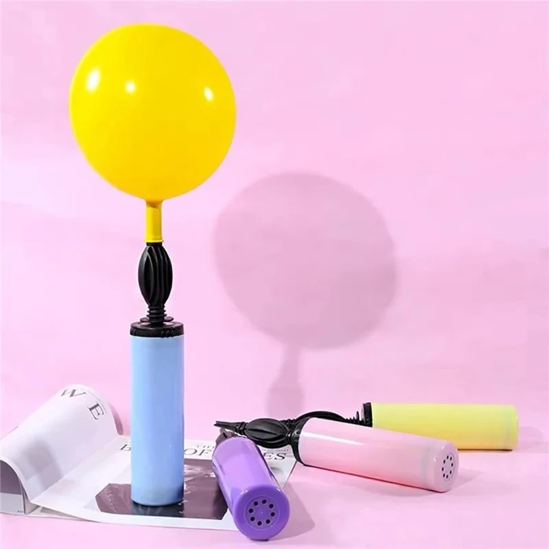 1Pc Balloon Pump Air Inflator Hand Push Portable Balloon Accessories Latex Balloon Confetti Birthday Wedding Party Supplie