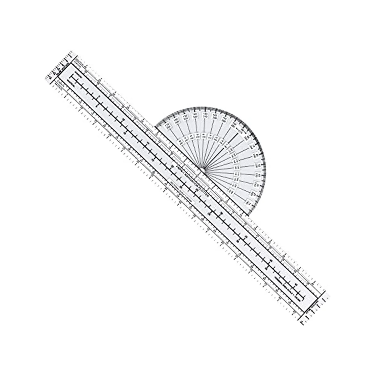 Aviation Navigation Plotter, Premier Fixed Plotter with WACCharts, Flight Planning Tools for Pilots, for Students