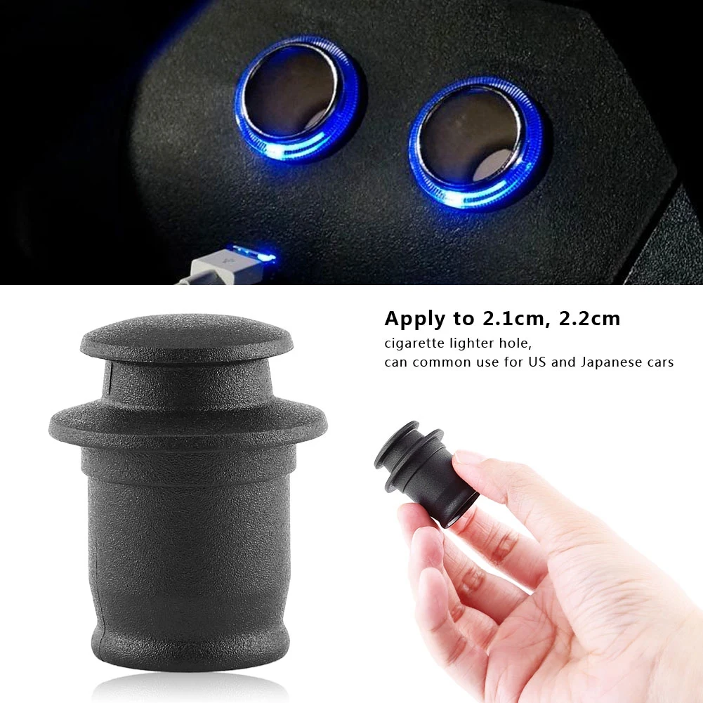 

Universal Dustproof Cover For Car Cigarette Lighter Socket ABS Dust Cap Auto Accessory