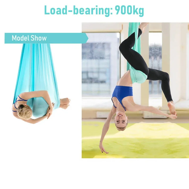 5*2.8m High Strength Aerial Silk Yoga Swing Hammock Anti-Gravity Flying Inversion Yoga Belts for GYM Home Exercise Fitness