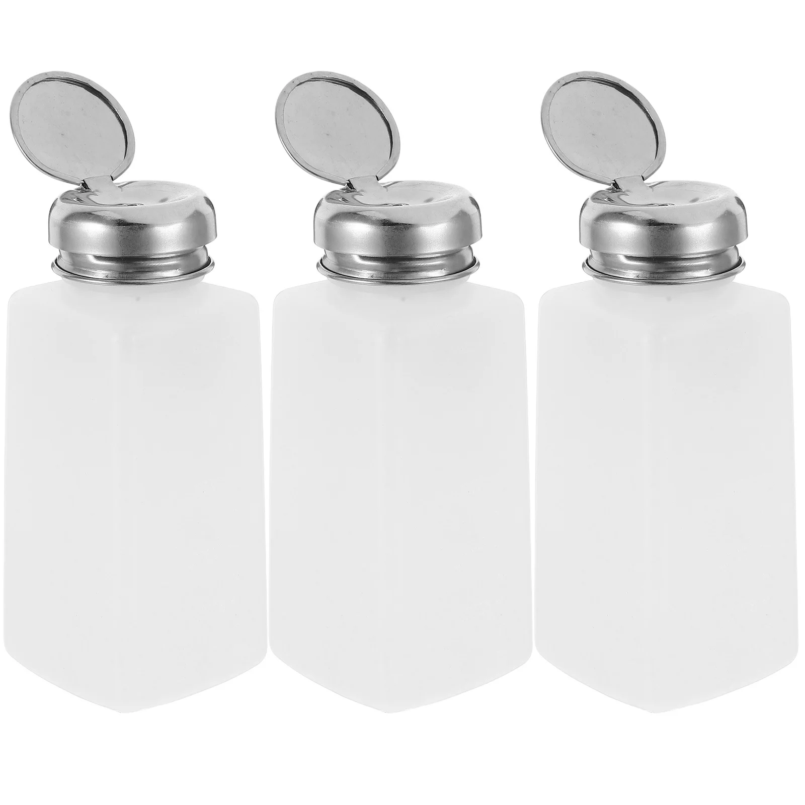 

5pcs 250Ml Press Pump Bottle For Nail Polish Remover Mini Liquid Dispenser Portable Alcohol Container Shampoo Lotion Essential