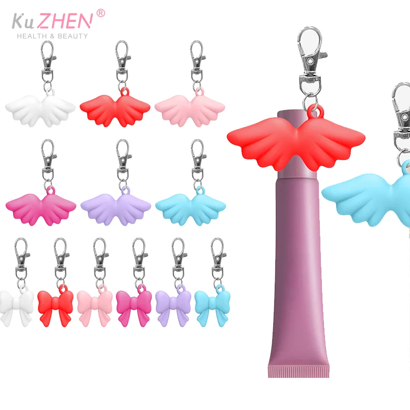 

Прочный силиконовый брелок для бальзама для губ, сумка, подвеска, брелок для ключей, крышка для хранения помады, аксессуары для инструментов для макияжа, блеск для губ, брелок для ключей, крышка