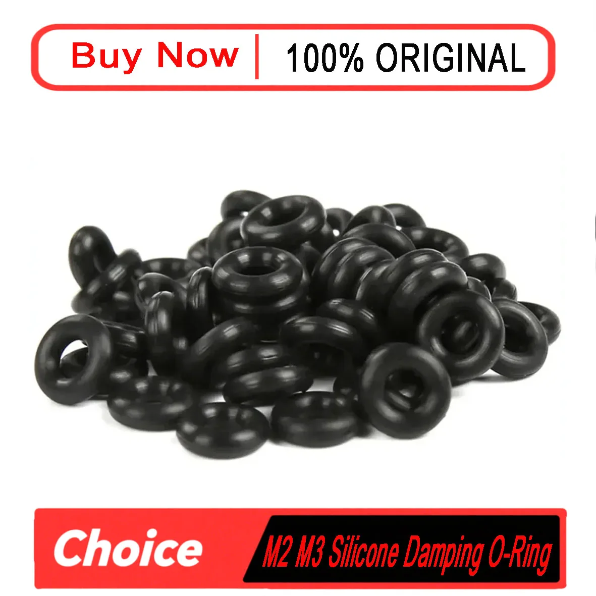 M2/M3 Silicone Damping O-Rings - for FPV Flight Controller Stack (F405/F411/F722) & 30-60A 4in1 ESC | Replacement DIY RC Parts