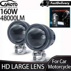 Adjustable Focal Length of Car Headlight Projector Laser Lens Super Bright Laser Cannon for Motorcycle Off-road Truck Auto 12V