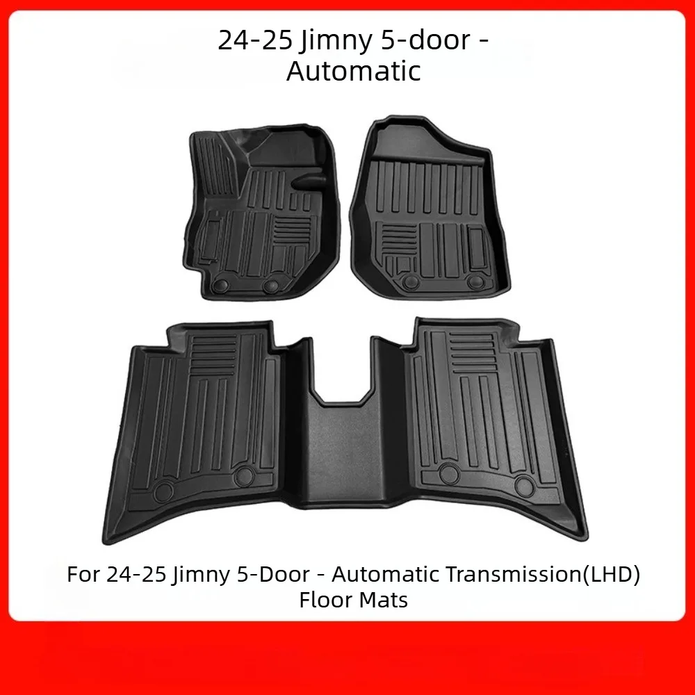 

Floor mats for the 2024-2025 Suzuki Jimny 5-door models feature a raised edge design for durability and water resistance.