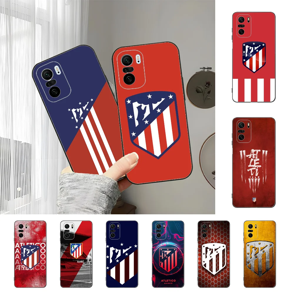 Football A-atletico M-madrid Phone Case For Xiaomi 11 Redmi Note 11 5G 8T 9A 9 10T Note8Pro Note9 12SUltra Black Case