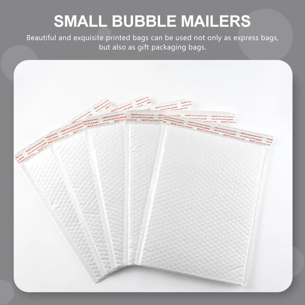 

50Pcs Pearl Bubble Mailers Small Air Cushion Bags Professional Shipping Packaging Pouches Lightweight Protective