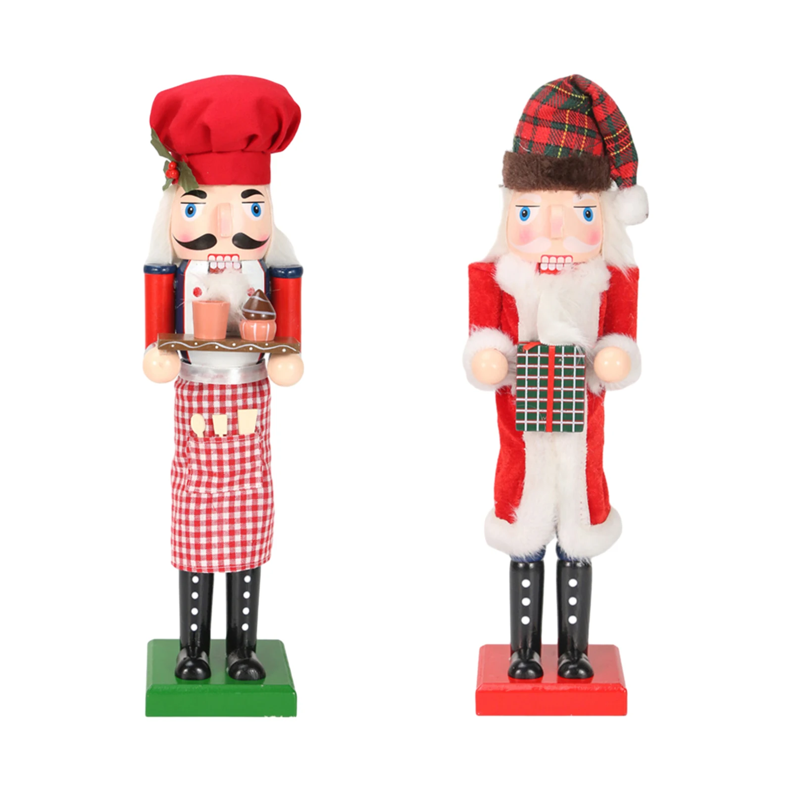 Wooden Nutcracker Soldier Desktop Ornaments Traditional Party Favors Doll Nutcracker Figurines for Christmas Holiday Decorations