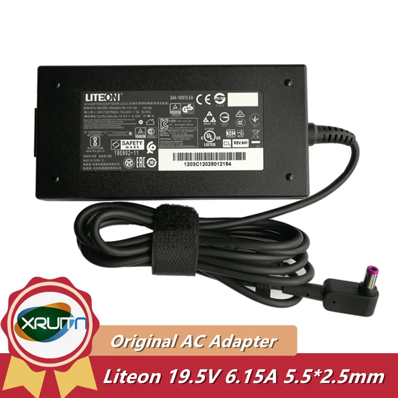 

Genuine Liteon 120W PA-1121-26 19.5V 6.15A AC Adapter Charger For Clevo ​N85HK W355SS W230SD N850HJ1W355ST W650S Power Supply