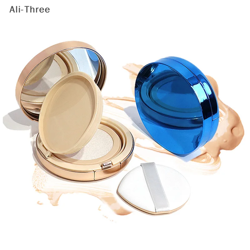 Contenitori per crema BB con scatola vuota per cuscino d'aria da 12 g con soffio di spugna e specchio Accessori per il trucco da viaggio Scatola cosmetica portatile