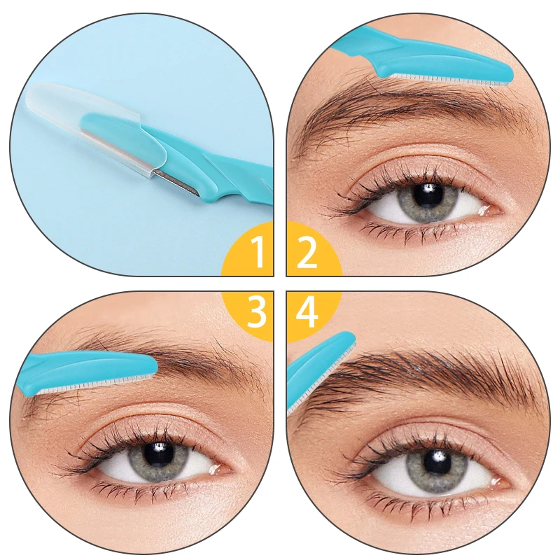 1pcs Eyebrow Trimmer Face Blade Shaver Portable Eye Brow Epilation Hair Removal Safety Eyebrow Cutting Woman Makeup Tools