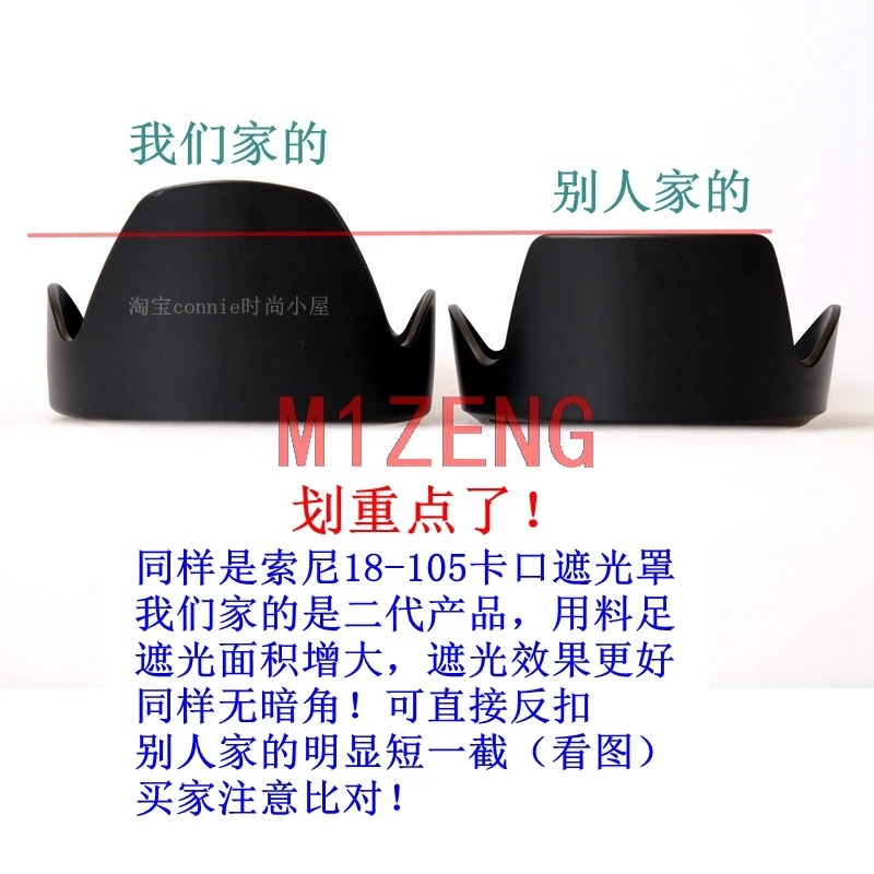 Cubierta de lente de pétalo inverso sh128, 72mm para SONY E mount PZ 18-105mm F4 G OSS, lente de cámara 18-105 F4G