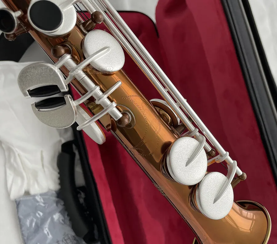 

Саксофон с атласным серебряным ключом Eb Sopranino, кофейный корпус, саксофон WEIBSTER Musical 2025л.