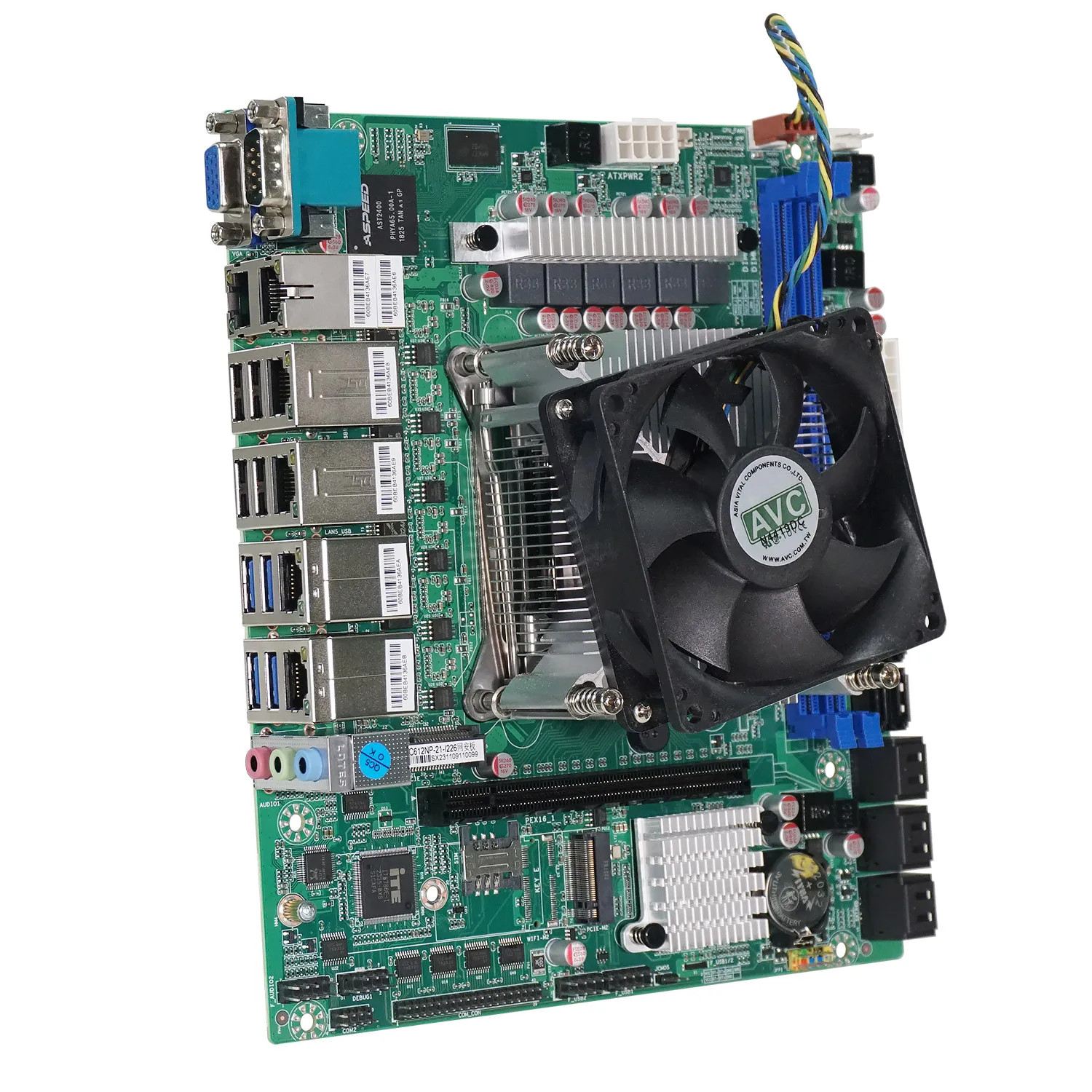 BKHD C612 Intel Xeon Processor E5-2650 V4 Motherboard 10 SATA NAS MB 21*18.5cm Tower type heat dissipation PCIe 16X