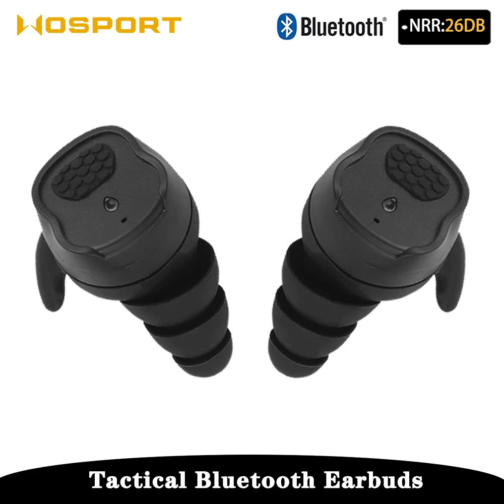 

Tactical Bluetooth 5.3 Interconnect Headset，Electronic Sound Pickup&Noise Reduction,Hearing Protective Earplugs TYPE-C Charging