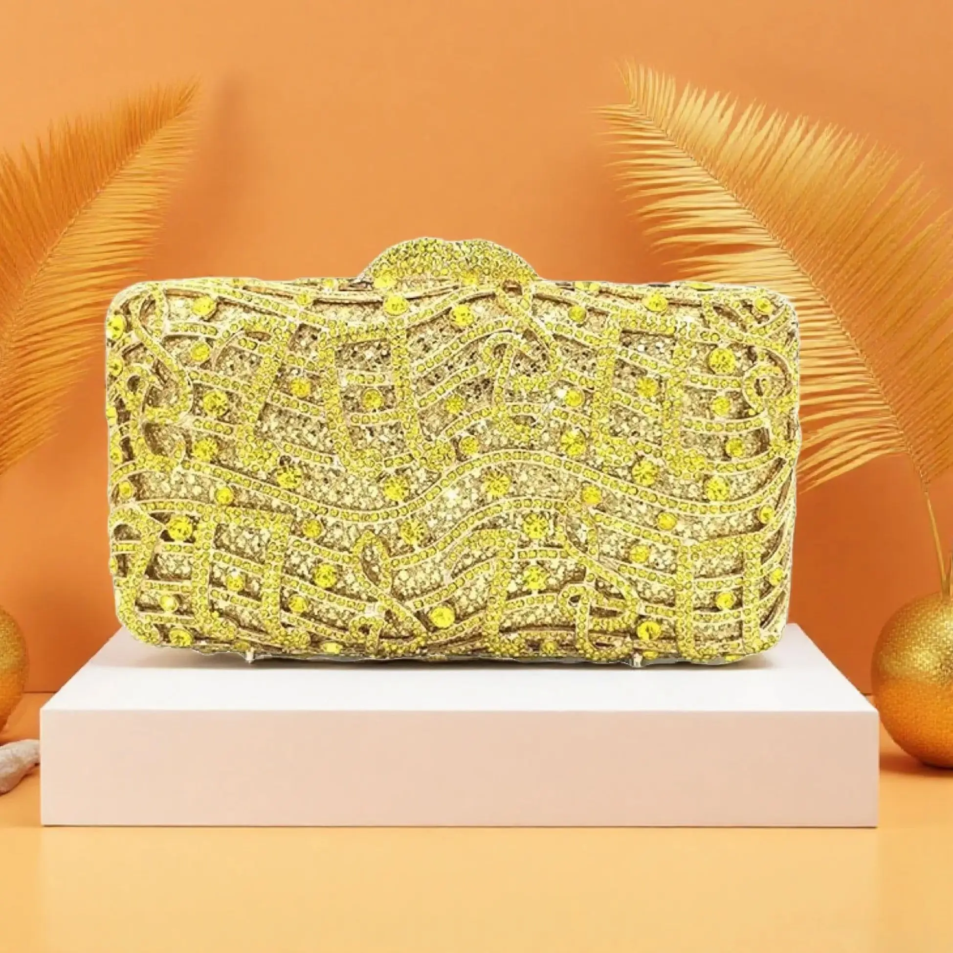 

Вечерняя сумка-клатч с музыкальной нотой, стразами и бриллиантами, для банкетов, в стиле чонсам, женская, жесткая, с блестками, модная, для вечерних нарядов