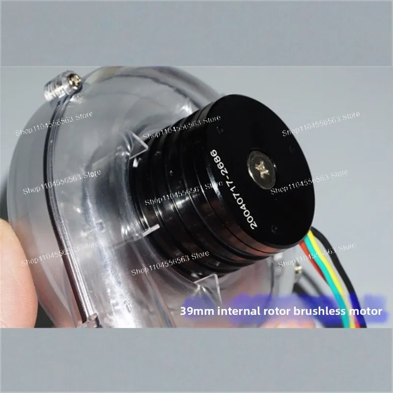 12V/24V DC Brushless Blower High Speed Turbo Fan for DIY Heat Gun Face Mask Dual Ball Bearing 6.8kPa