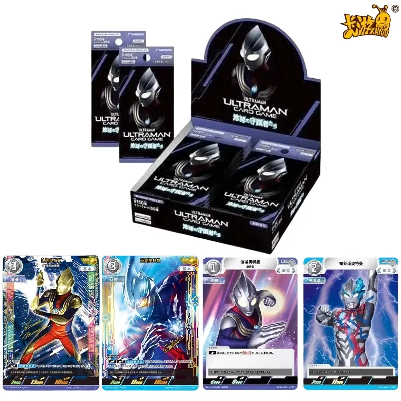 

KAYOU Ultraman Tiga Earth Protector Trading Card Pack BP01 Booster Japanese Original Ultraman Card Game for Kids and Collectors
