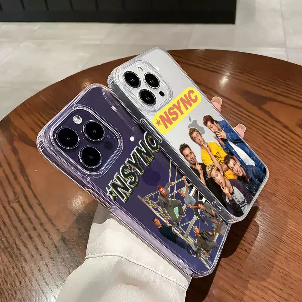 Singer NSYNCスマホケース FUNDA 透明 ソフトTPUシリコンケース iPhone 11 12 13 mini 14 15 Pro Xs Max Plus SE対応 クリアバック
