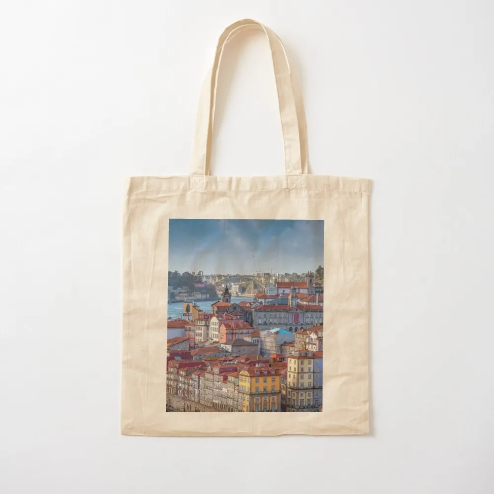 

Porto and The Douro Tote Bag cloth bag woman canvas bags Women's shopper reusable shopping bags Canvas Tote Bag