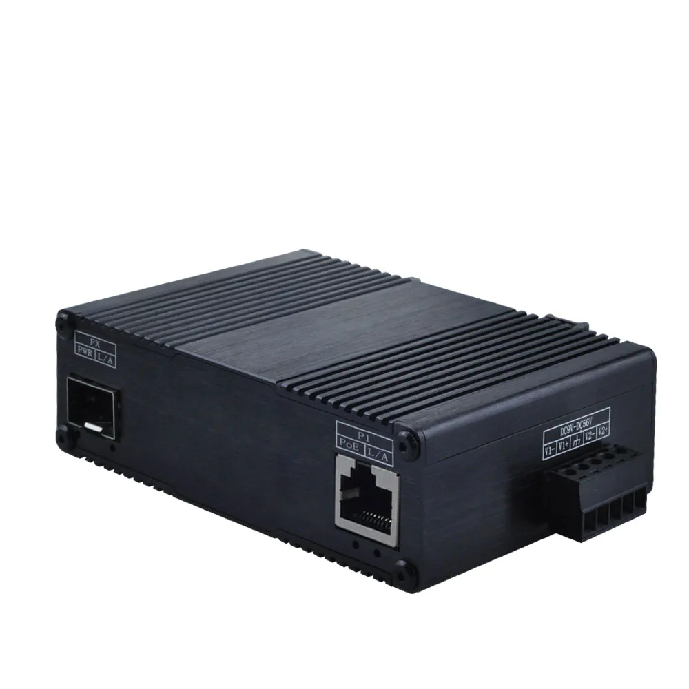 100M Gigabit 1 Optical1/2/3/4/5Electrical POE fiber optic transceiver POE powered fiber optic switch single mode multimode