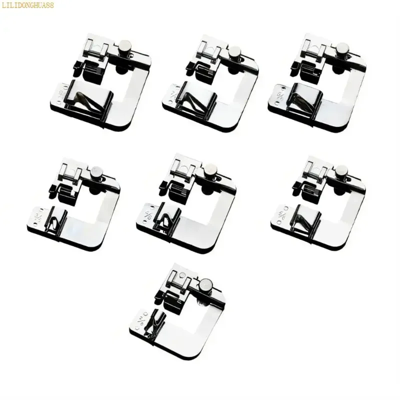 Multipurpose Alloy Rolled Hemming Presser Foot Quick Installation For Tailoring W91B
