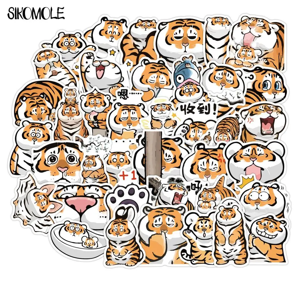 10/30/50/100PCS Cartoon Tiger Stickers Cute Anime Animals DIY Toys Luggage Laptop Skateboard Pegatinas Decal Graffiti Sticker F5