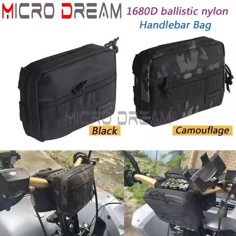 Club Style Utility Molle Traveller Bar Handlebar T-Bar Bag Handle Bags For Harley Dyna Street Bob FXBB Softail Sportster XL 883