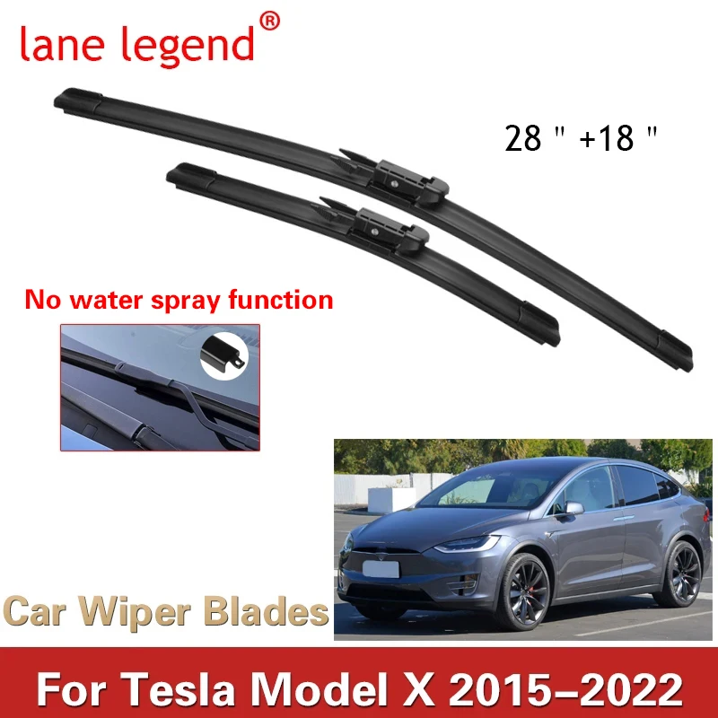 For Tesla Model X 2015-2022 Wiper Blades Front Window Windshield Rubber Auto Accessories Cleaning （No water spray function）