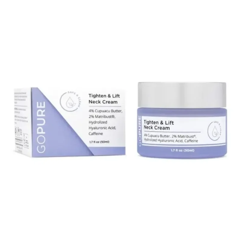 Gopure Neck Cream-Straffung & Lift straffende Hals creme für crepey Haut hellt feine Linien auf hellt Firmen nährt den Hals