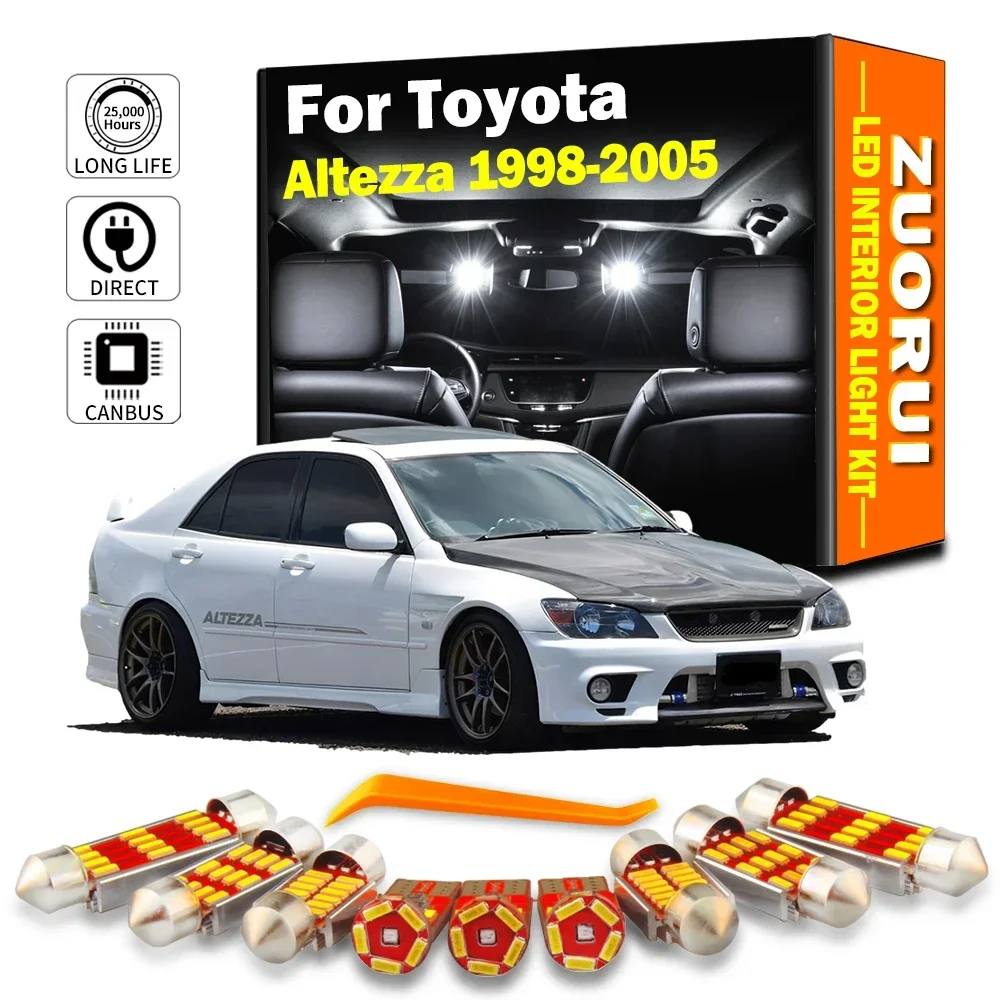 

13 шт., автомобильные лампы ZUORUI для Toyota Altezza 1998-2001 2002 2003 2004