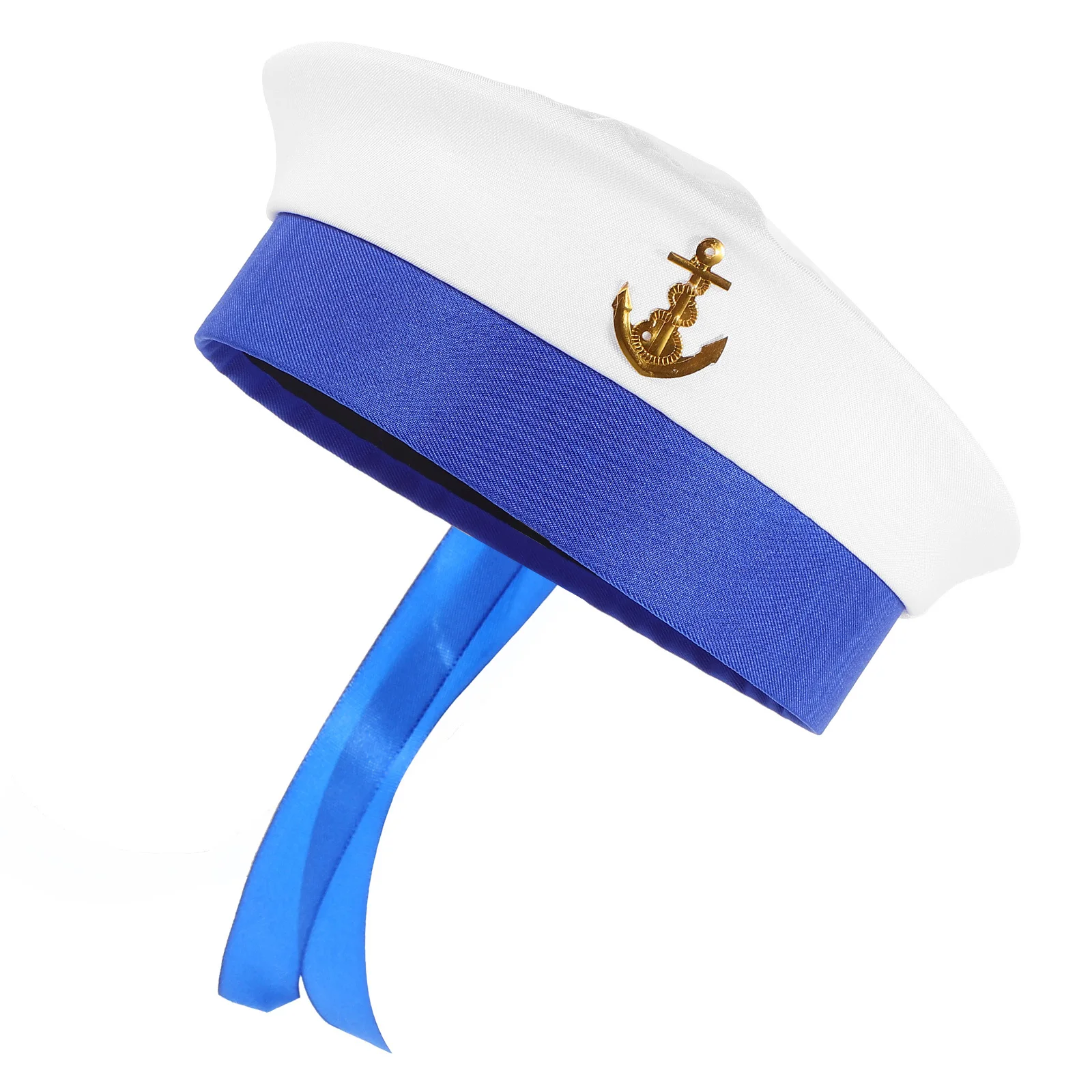 Sailor Hat Round Costume Party Cosplay Accessory For Women Men Yacht Boating Sun Hat Decorative Headwear