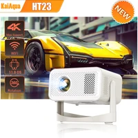 KaiAqua 650ANSI HT23 Proyector 4K Nativo 720P Enfoque automático y corrección kefónica Android11 BT5.2 WIFI6 360 °   Cine en casa portátil