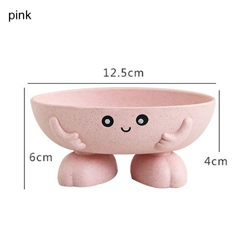 New 1Pcs Eco-friendly Soap Box Non-slip Soap Dish Bathroom Supplies Soap Holder Cartoon Shape Storage Box Bathroom Accessories