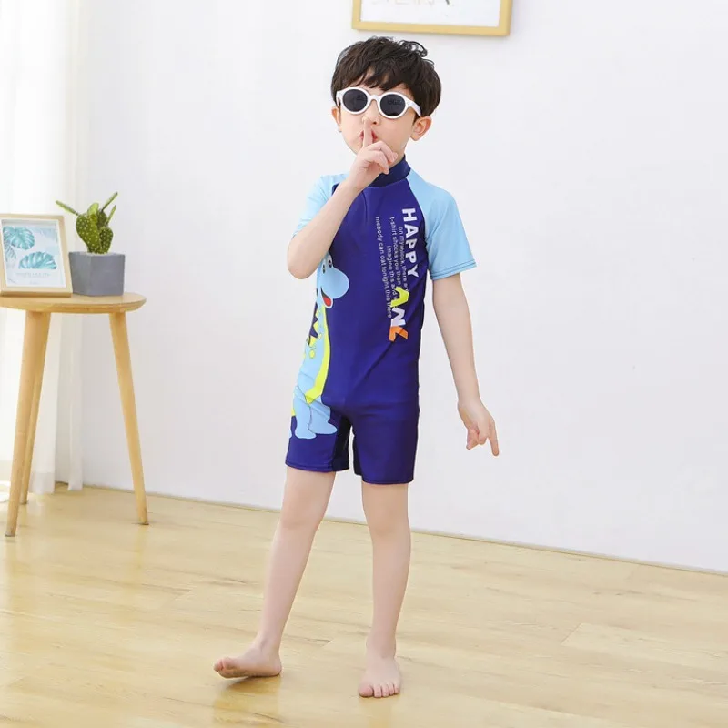 Costume da bagno intero per bambini, per ragazzi e ragazze, per bambini piccoli, per bambini grandi, protezione solare, set da nuoto primaverile