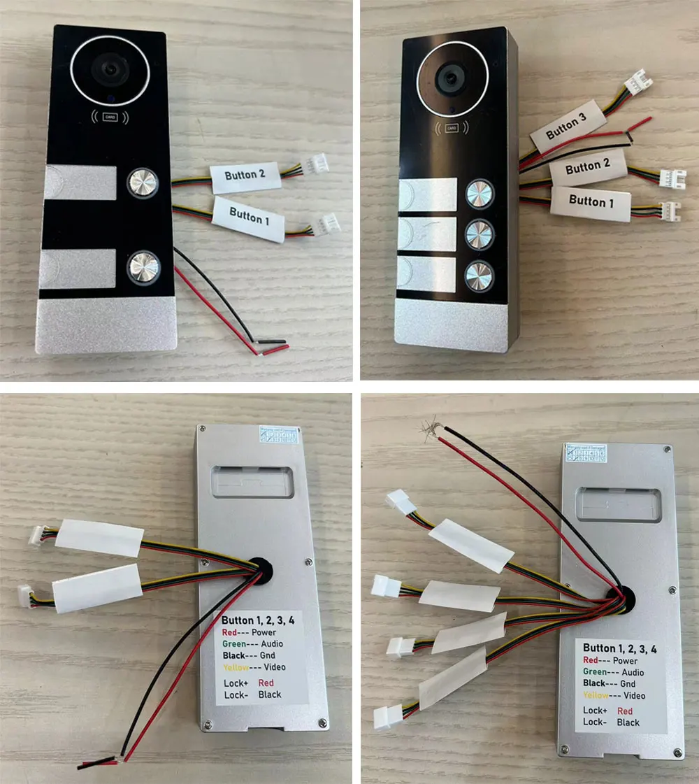 Système d\'interphone vidéo Wi-Fi avec caméra RFID, sonnette de porte, interphone vidéo pour appartement, famille, multi-nits, 10 \