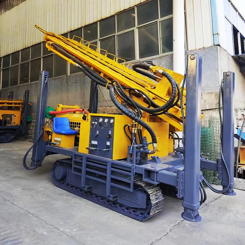 Towable Borehole Rig 100-600m Depth Integrated Water Circulation System for Efficient Drilling and Cleaning