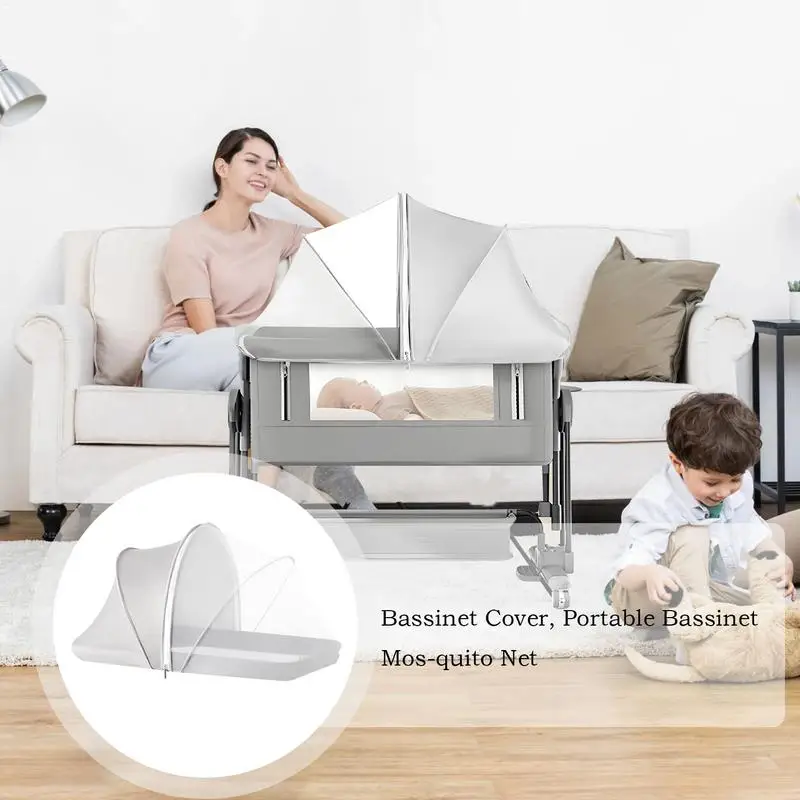 

Bassinet Net Cover For Baby Bassinet Net Mesh Protection Netting Long Lasting Barrier Stretchy Elastic Straps Protection For