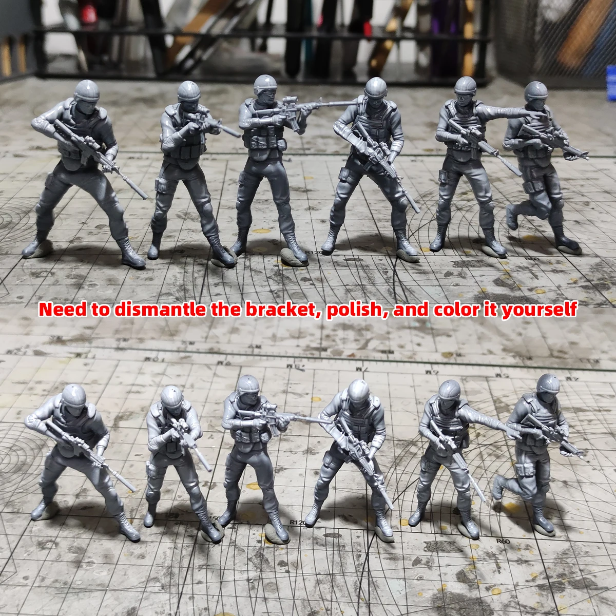 1/35 1/48 1/72 Maßstab Modellbausatz 3D Harz Miniatur-Soldatenfiguren US Marines Unbemalt Unmontiert Diorama – Detail 5