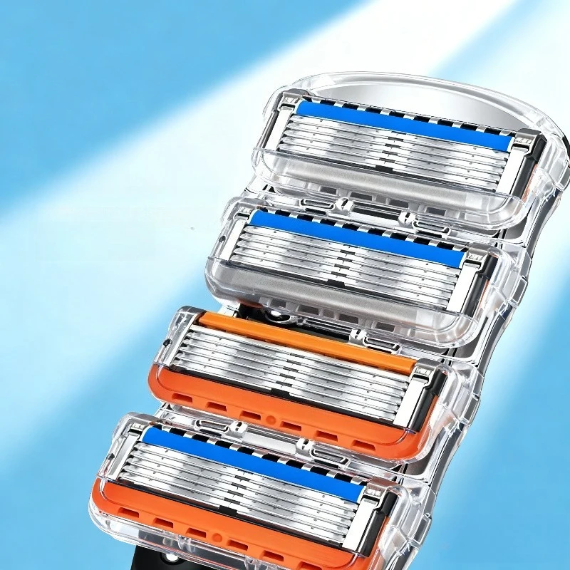 

5 Layer Manual Razor With Replaceable Blades Skin Friendly Comfort Shave Waterproof Washable Shaving Tool For Men Fusion 5