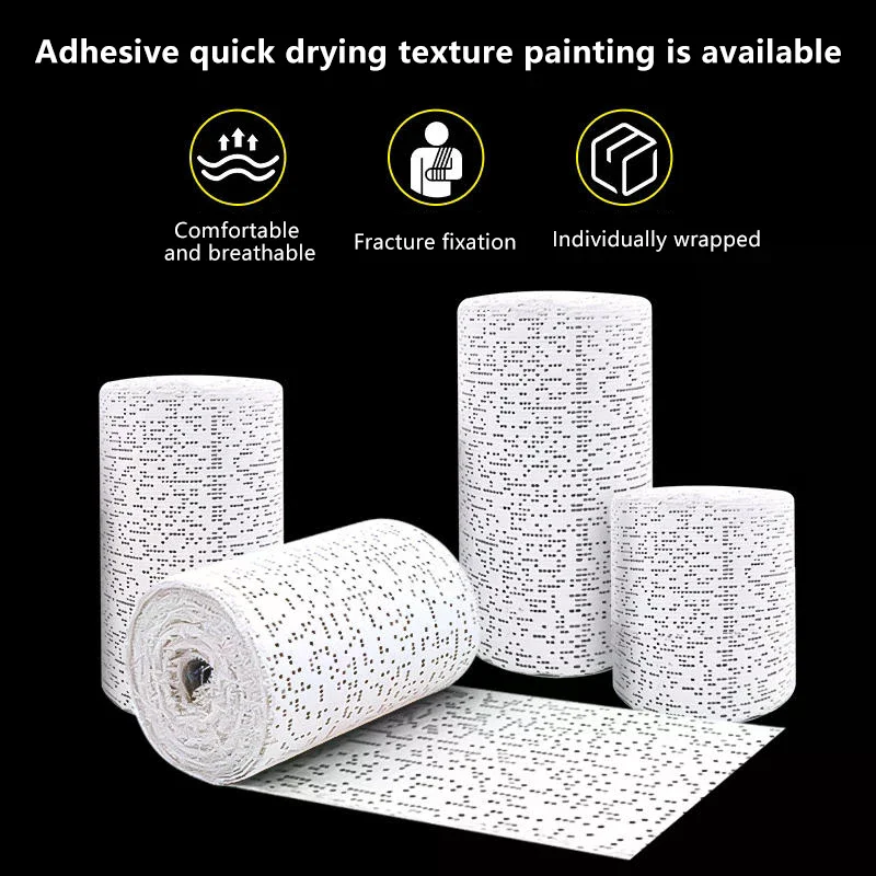 

1Roll Medical Fracture Fixation Plaster Bandage Cast Orthopedic Tape Cloth Gauze Emergency Muscle Tape First Aid Protective