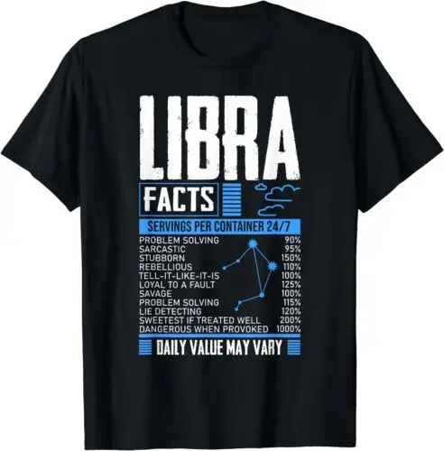  Funny Libra Zodiac Facts September October Month Libra T-Shirt