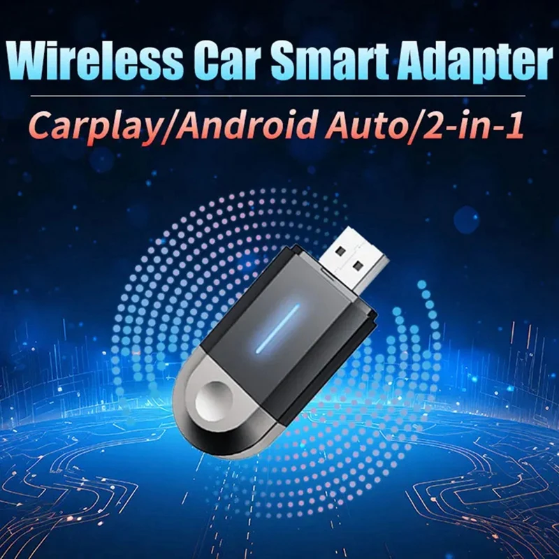 Nuovo Mini Wireless Carplay Android Auto Adattatore Wireless Smart 2In1 Box Per Hyundai Benz Ford Lincoln Volvo Auto