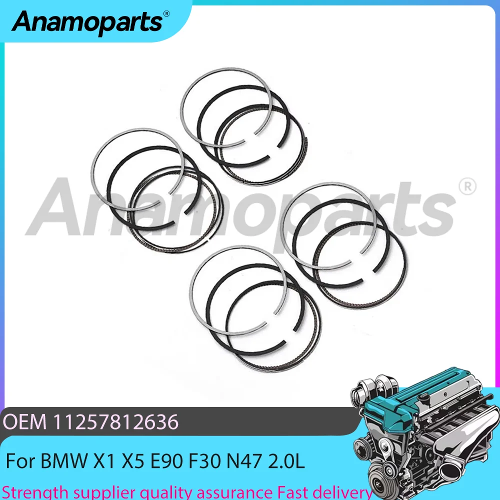 

Поршневые кольца двигателя 84 мм STD Fit 2,0 л Дизель Для BMW 320d 525d X1 X5 E90 F30 N47 N47D20 N47D20D 2.0L OEM 11257812636 2005-2020