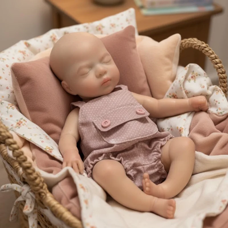 1PC/2 Styles 33CM Open Mouth Soft Silicone Reborn Bebe Girl Doll Luna bebe reborn de silicona Lifelike Newborn Baby Dolls