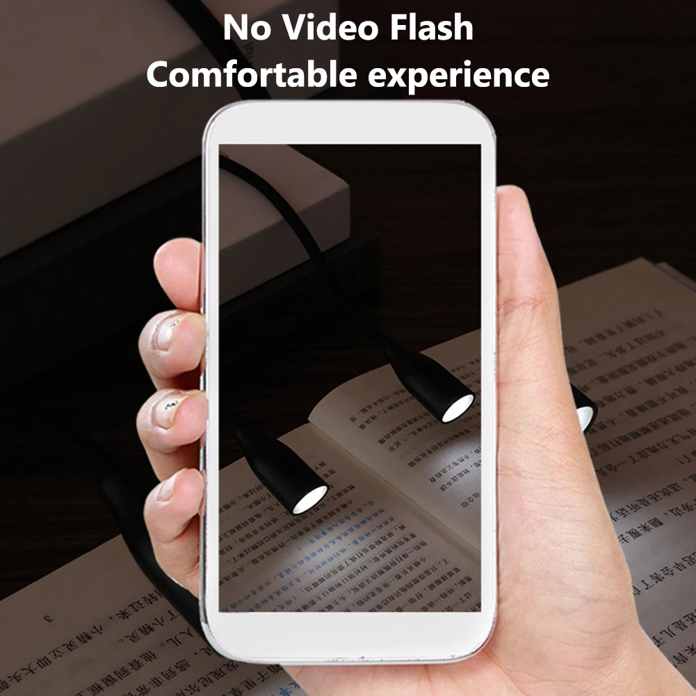 

Светодиодный фонарик для чтения на шею, гибкий светодиодный ночник с регулируемой яркостью, фонарик для чтения, вязания, кемпинга, ремонта