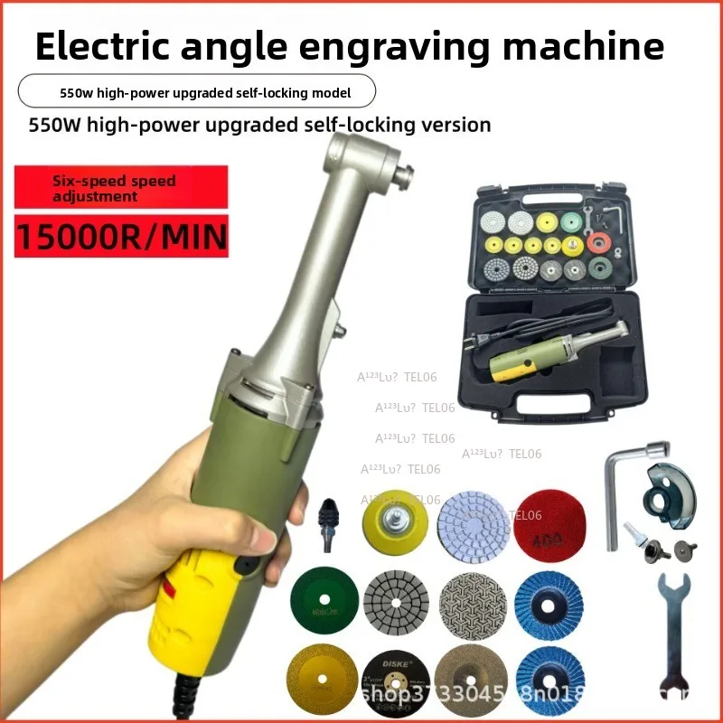 Right Angle Mini Electric Grinder Handheld Polishing Carving Tool for Mold Metal Wood DIY - view 2