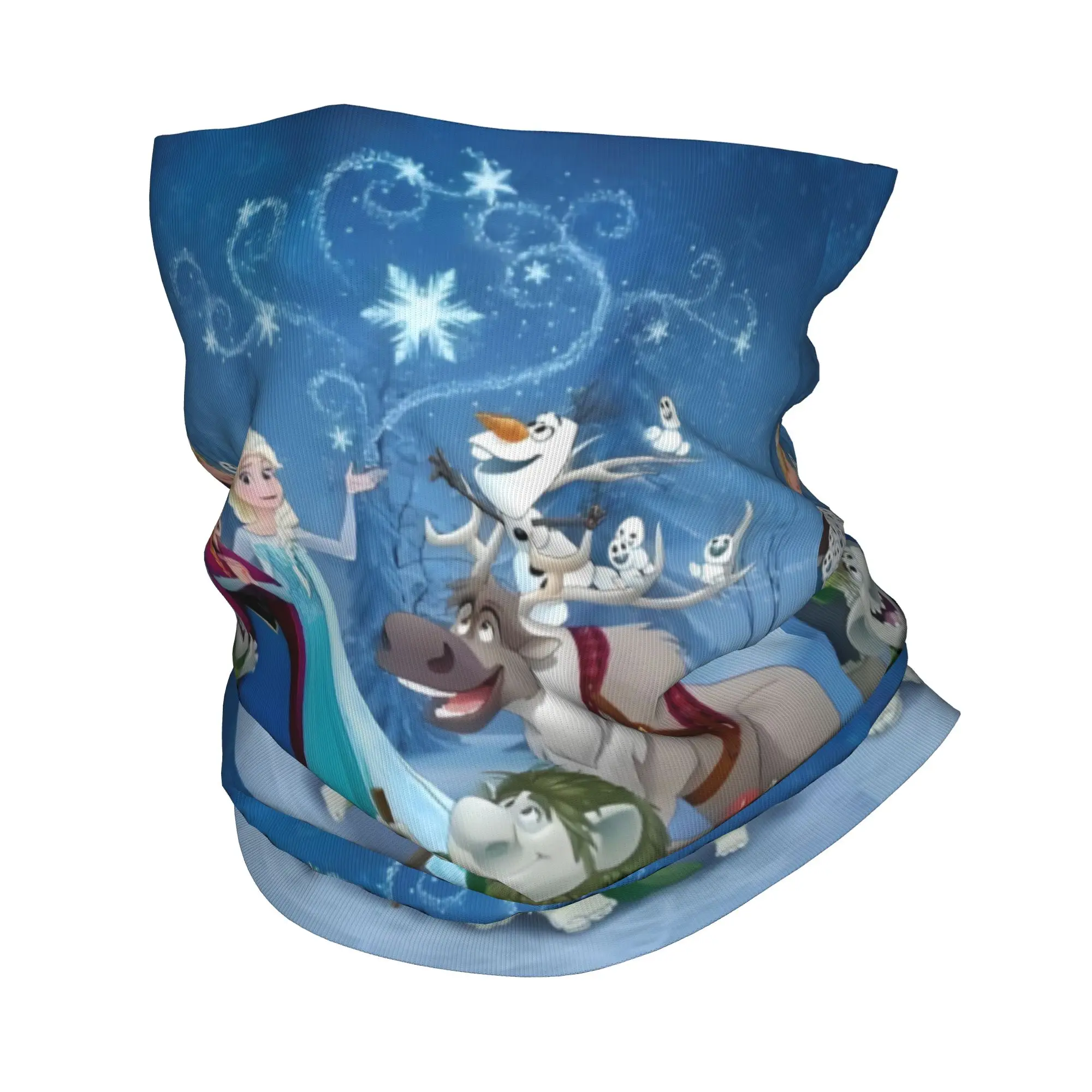

Custom Die Eiskonigin Blau Bandana Neck Gaiter UV Protection Face Scarf Cover F-Frozen All Family Headband Tube Balaclava
